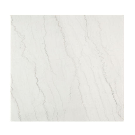 Edwyn - Counter Height Table - White Natural Marble Top & Espresso