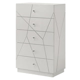 Esther - Chest - White / Silver