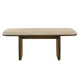 Kasha - Dining Table With Marble Top Top - Vintage Oak
