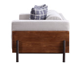 Pelton - Loveseat - Fabric & Walnut