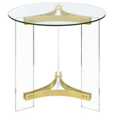 Janessa - Acrylic Coffee And End Table Set