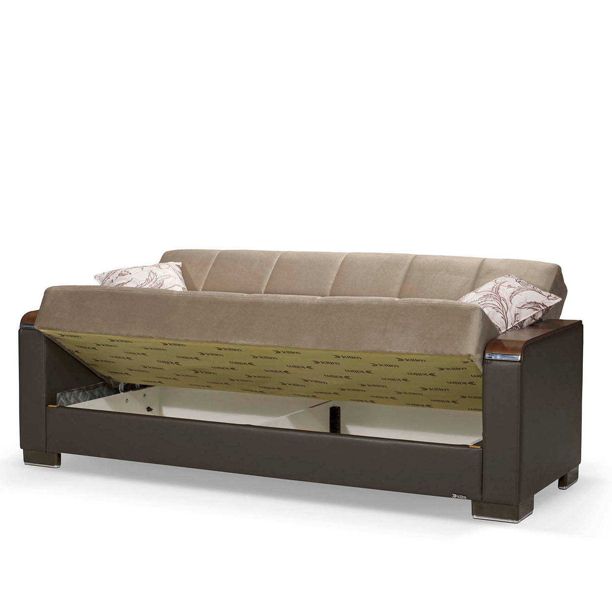 Ottomanson Armada X - Upholstered Convertible Wood Trimmed Sofabed With Storage