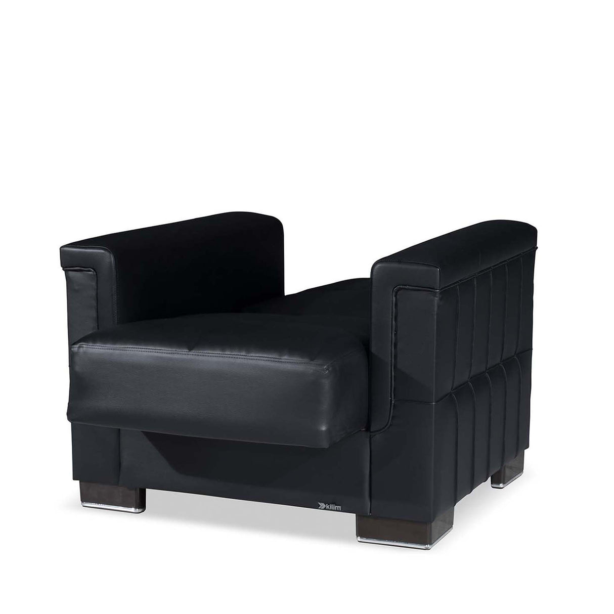 Ottomanson Armada - Upholstered Convertible Armchair With Storage - PU