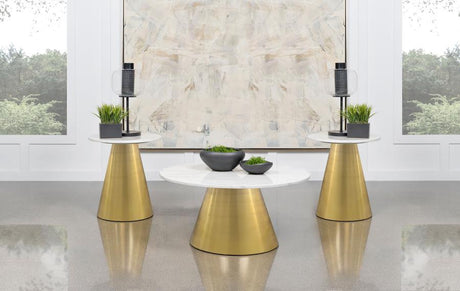 Avon - Marble Top Coffee Table Set