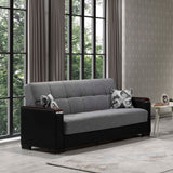 Ottomanson Armada X - Upholstered Convertible Wood Trimmed Sofabed With Storage