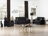 Ottomanson Armada X - Upholstered Convertible Wood Trimmed Sofabed With Storage - Microfiber