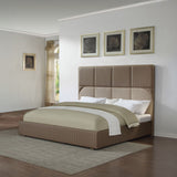 Marcelino - Eastern King Bed - Brown & Beige