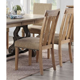 Nathaniel - Side Chair (Set of 2) - Fabric & Maple