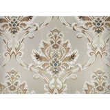 Danae - Sofa With 7 Pillows - Fabric, Champagne & Gold