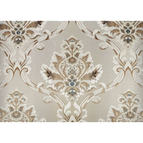 Danae - Sofa With 7 Pillows - Fabric, Champagne & Gold