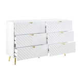 Gaines - 55" Dresser - White High Gloss