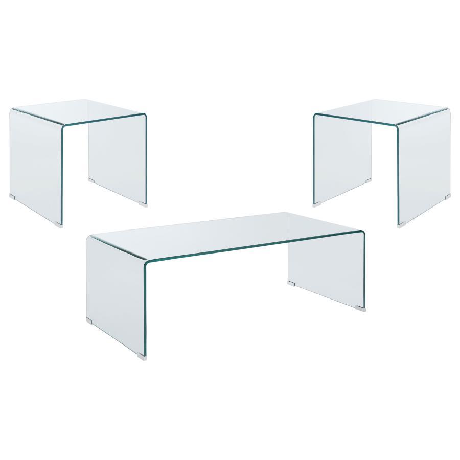 Ripley - Bent Glass Coffee And End Table Set