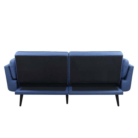 Nafisa - Adjustable Sofa & Ottoman - Blue Fabric