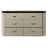 Travonte - Dresser - Gray / Beige