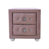 Reggie - Nightstand - Pink Fabric