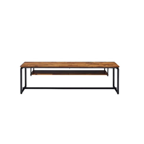 Jurgen - TV Stand - Oak & Black Metal