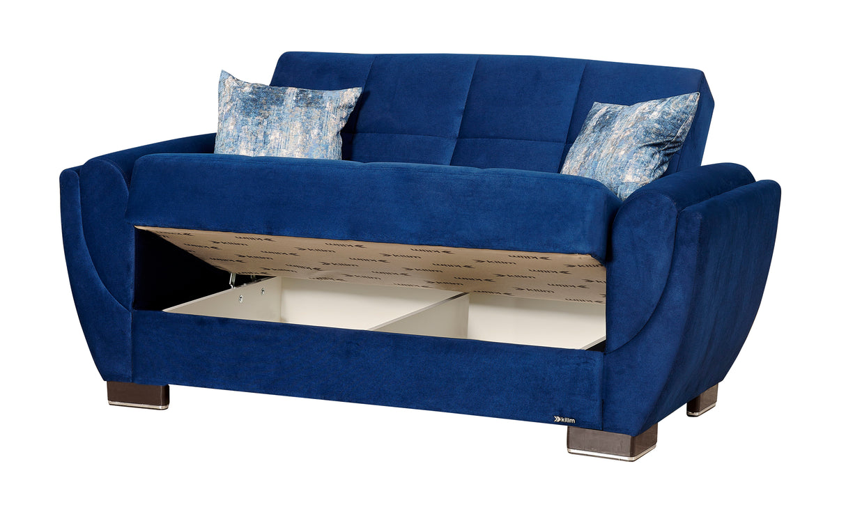 Ottomanson Armada Air - Upholstered Convertible Loveseat With Storage - Microfiber
