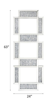 Noralie - 63" Accent Mirror - Mirrored & Faux Diamonds