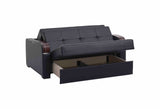 Ottomanson Sleep Plus - Upholstered Convertible Loveseat With Storage