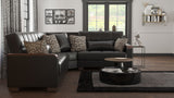 Ottomanson Armada X - Upholstered Convertible Wood Trimmed Sectional With Storage
