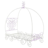 Priya II - Twin Bed With Canopy - White & Purple
