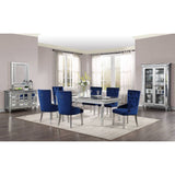 Varian - Dining Table (78"L) - Mirrored & Antique Platinum