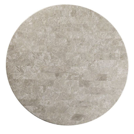 Karsen - Dining Table With Marble Top - Natural Marble Top & Rustic Oak