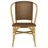 Lexley - Woven Rattan Dining Side Chair (Set of 2) - Brown