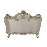 Danae - Loveseat With 5 Pillows - Fabric, Champagne & Gold