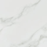 Cadee - Round Glass Top End Table - White And Chrome