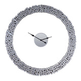 Kachina - 39" Wall Clock - Mirrored & Faux Gems