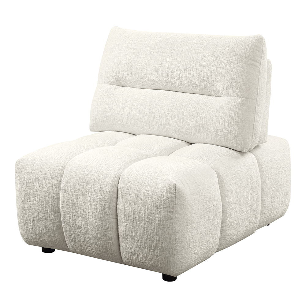 Loanna - Modular Armless Chair - Beige Linen
