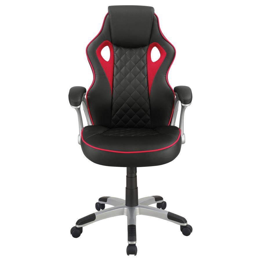 Lucas - Upholstered Adjustable Home Office Desk Chair - Black