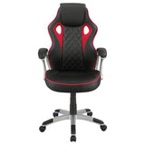 Lucas - Upholstered Adjustable Home Office Desk Chair - Black