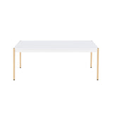 Otrac - Coffee Table - White & Gold Finish