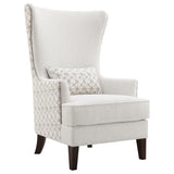 Pippin - Upholstered Wingback Accent Chair - Latte