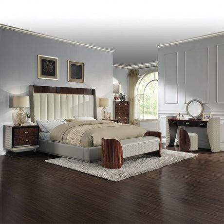 Jamonica - Bench - Gray & Dark Brown