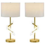 Kingsley - Drum Shade Table Lamp (Set of 2) - Gold