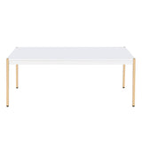 Otrac - Coffee Table - White & Gold