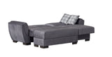 Ottomanson Armada Air - Upholstered Convertible Chaise Lounge With Storage - Microfiber