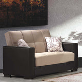Ottomanson Armada - Upholstered Convertible Loveseat With Storage - Chenille