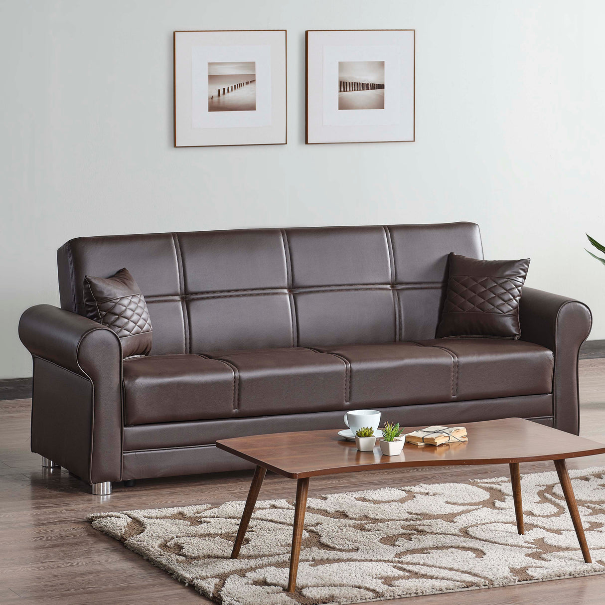 Ottomanson Avalon - Upholstered Convertible Sofabed With Storage
