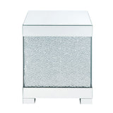 Mallika - End Table - Mirrored & Faux Round Crystals