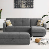 Ottomanson Harmony - Upholstered Convertible Chaise Lounge With Storage