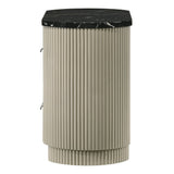 Travonte - Nightstand - Gray / Beige