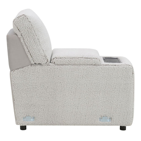 Tarrance - Modular Console With Wireless Charging & USB - Gray