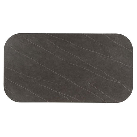 Kasa - Dining Table - Sintered Stone Top & Champagne