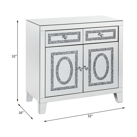Noralie - Cabinet - Mirrored & Faux Diamonds