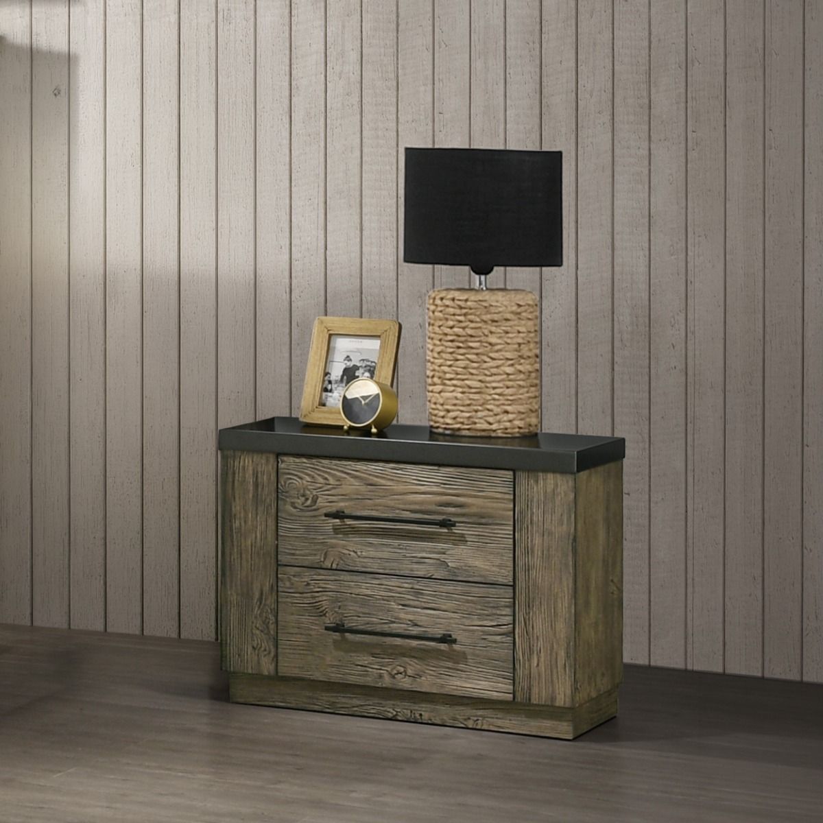 Lance - Nightstand - Tree Bark