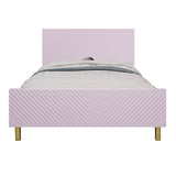 Gaines - Full Bed - Pink High Gloss